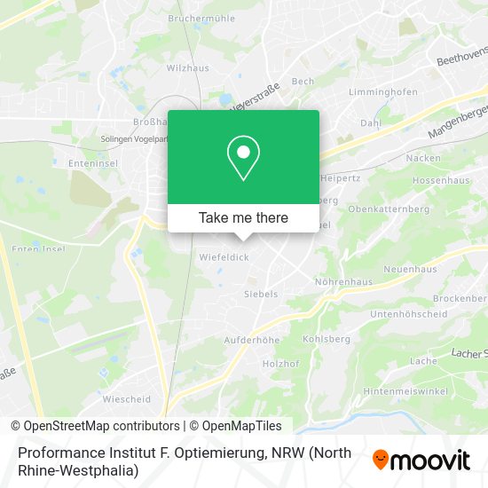 Карта Proformance Institut F. Optiemierung
