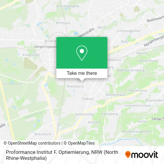 Карта Proformance Institut F. Optiemierung