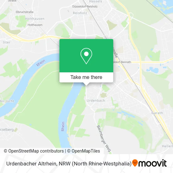 Urdenbacher Altrhein map