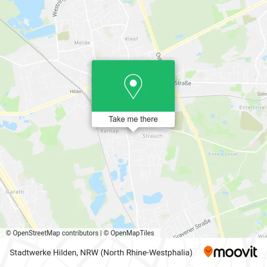 Карта Stadtwerke Hilden