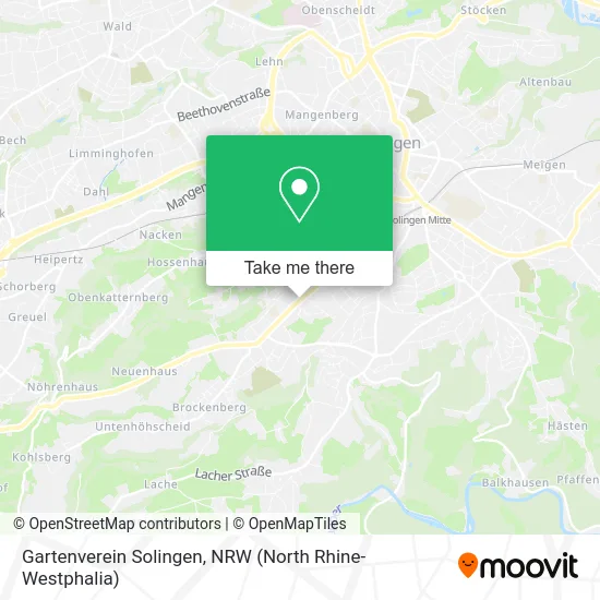 Карта Gartenverein Solingen