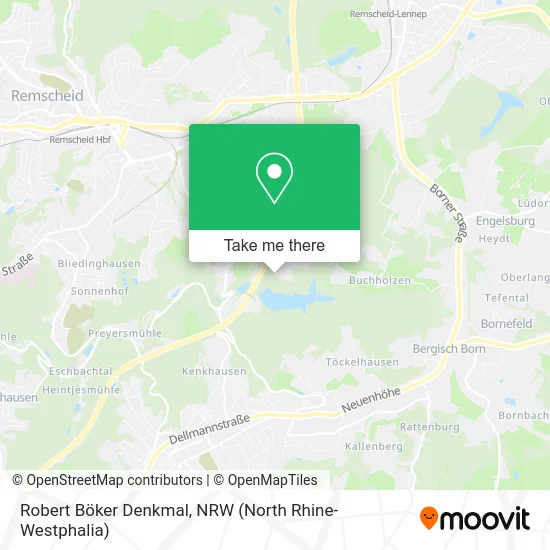 Robert Böker Denkmal map