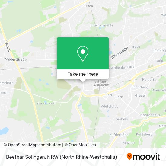 Карта Beefbar Solingen