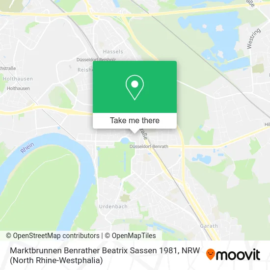 Карта Marktbrunnen Benrather Beatrix Sassen 1981