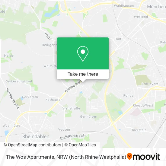 The Wos Apartments map