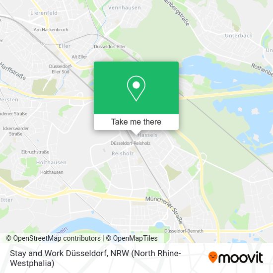 Карта Stay and Work Düsseldorf