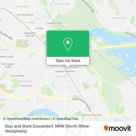 Карта Stay and Work Düsseldorf
