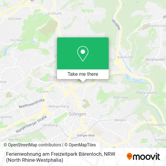 Карта Ferienwohnung am Freizeitpark Bärenloch