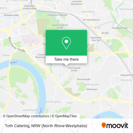 Toth Catering map