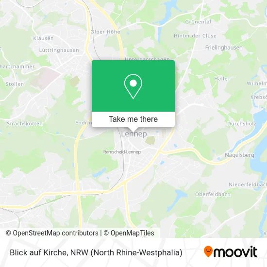Blick auf Kirche map