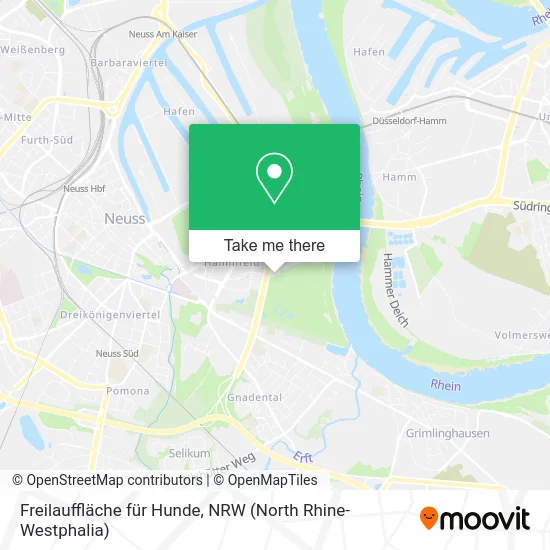 Карта Freilauffläche für Hunde
