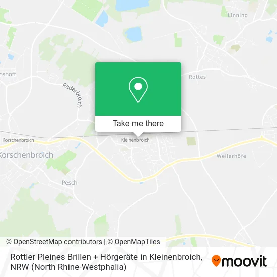 Карта Rottler Pleines Brillen + Hörgeräte in Kleinenbroich