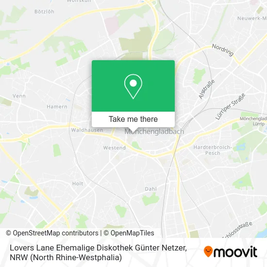 Карта Lovers Lane Ehemalige Diskothek Günter Netzer