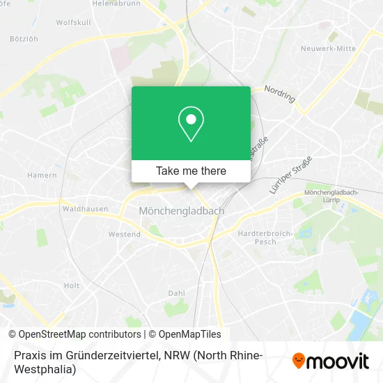 Карта Praxis im Gründerzeitviertel