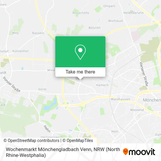 Карта Wochenmarkt Mönchengladbach Venn