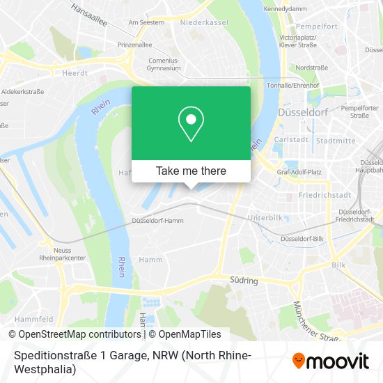 Карта Speditionstraße 1 Garage