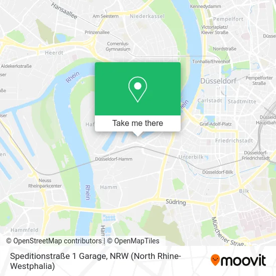 Карта Speditionstraße 1 Garage