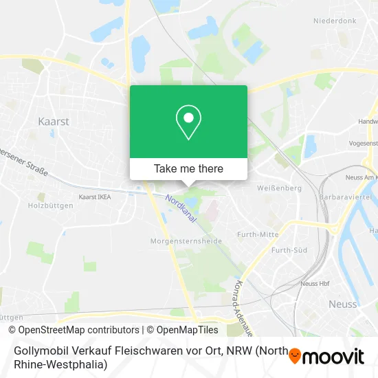Карта Gollymobil Verkauf Fleischwaren vor Ort