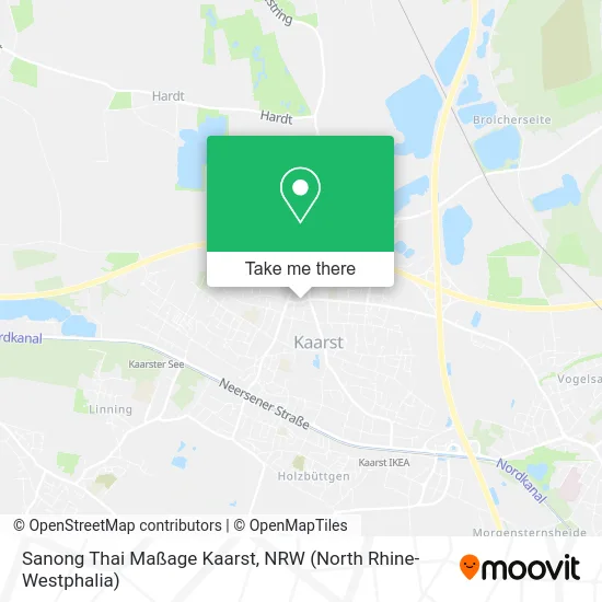 Карта Sanong Thai Maßage Kaarst