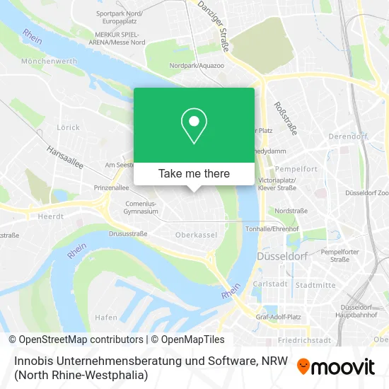 Карта Innobis Unternehmensberatung und Software