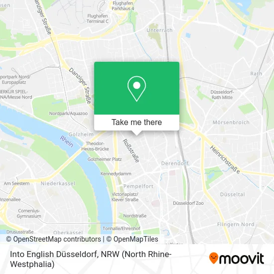 Карта Into English Düsseldorf
