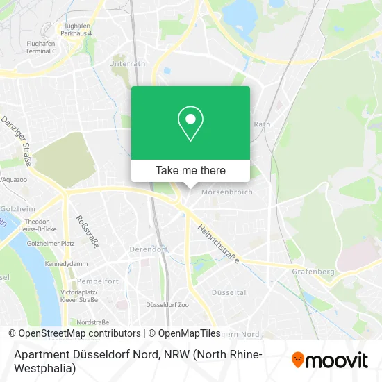 Карта Apartment Düsseldorf Nord