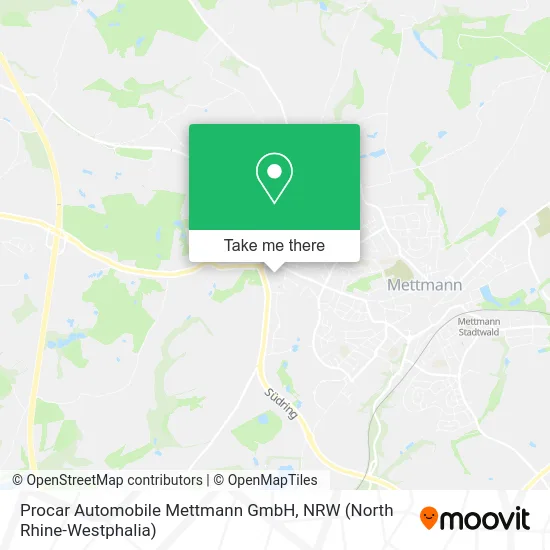 Карта Procar Automobile Mettmann GmbH