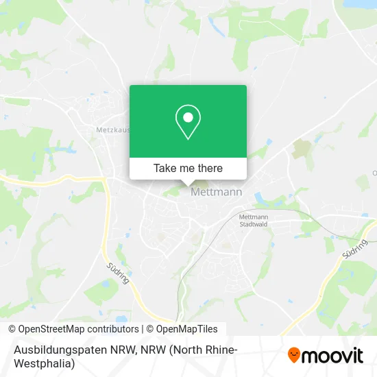 Карта Ausbildungspaten NRW