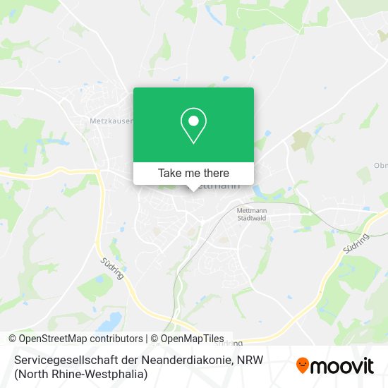 Карта Servicegesellschaft der Neanderdiakonie