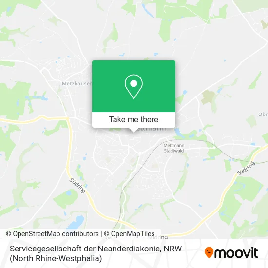 Карта Servicegesellschaft der Neanderdiakonie
