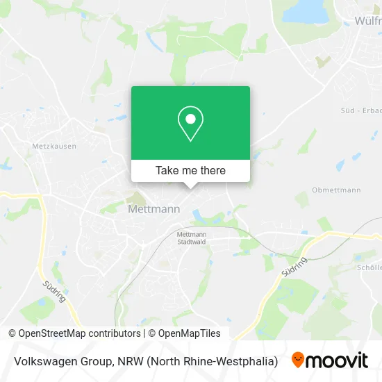 Карта Volkswagen Group
