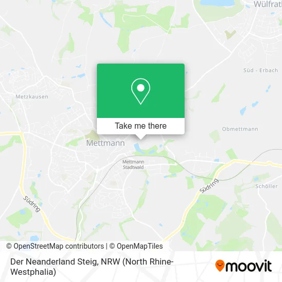 Карта Der Neanderland Steig