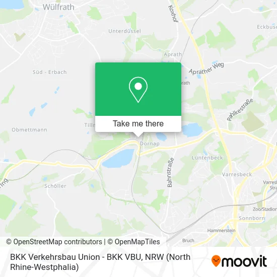 Карта BKK Verkehrsbau Union - BKK VBU