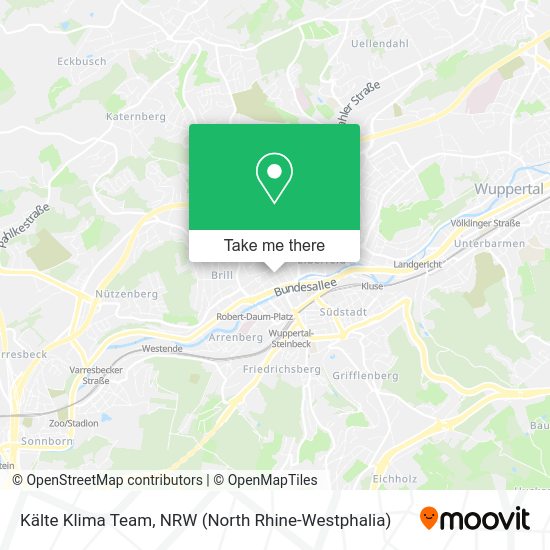 Kälte Klima Team map