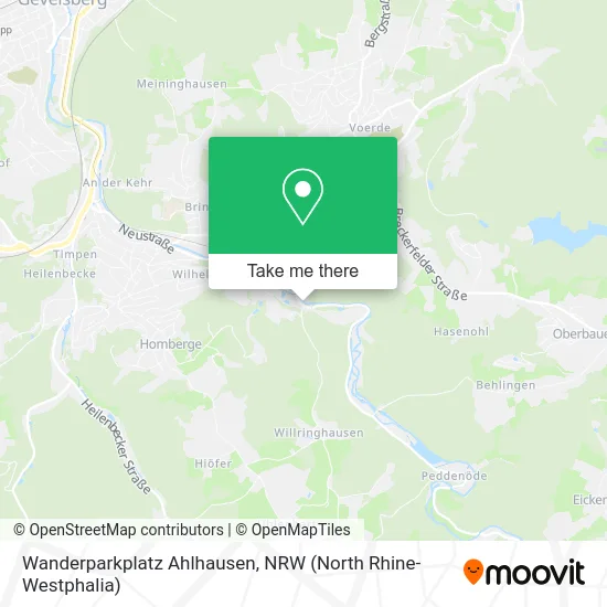 Карта Wanderparkplatz Ahlhausen