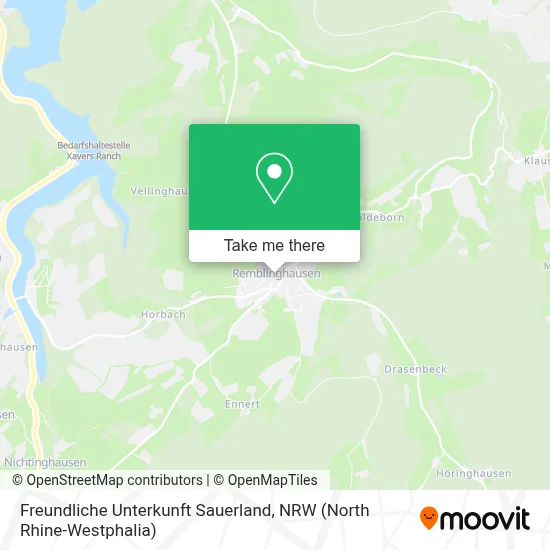 Freundliche Unterkunft Sauerland map