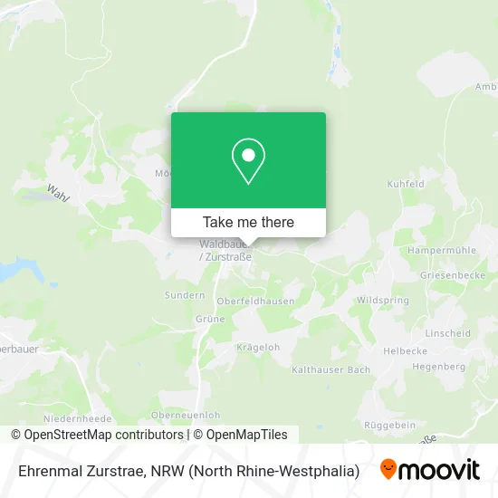 Ehrenmal Zurstrae map