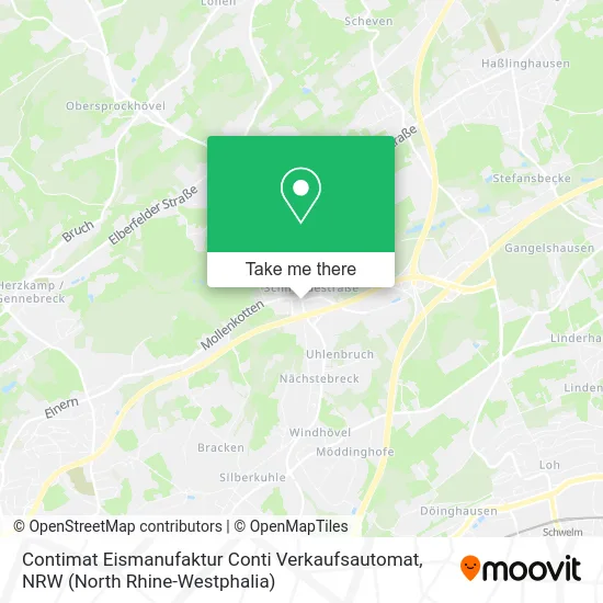 Карта Contimat Eismanufaktur Conti Verkaufsautomat