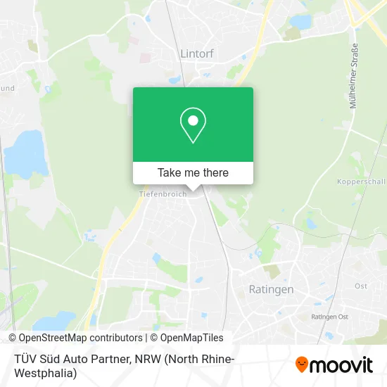 TÜV Süd Auto Partner map