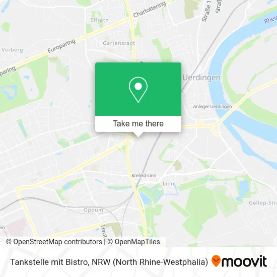 Tankstelle mit Bistro map