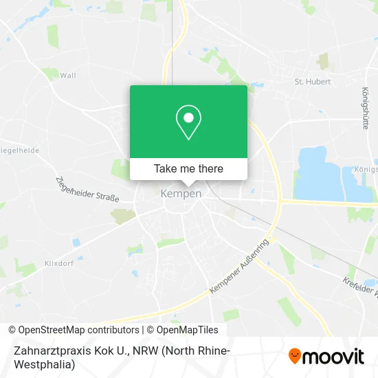 Карта Zahnarztpraxis Kok U.