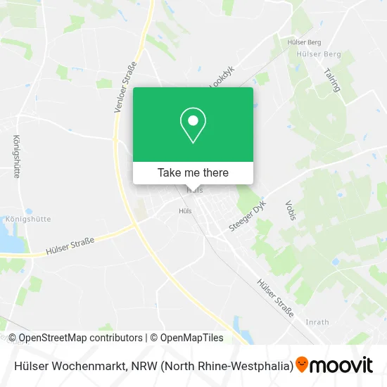 Hülser Wochenmarkt map