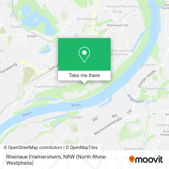 Rheinaue Friemersheim map