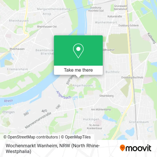 Карта Wochenmarkt Wanheim