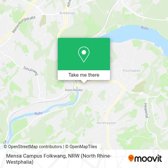 Mensa Campus Folkwang map