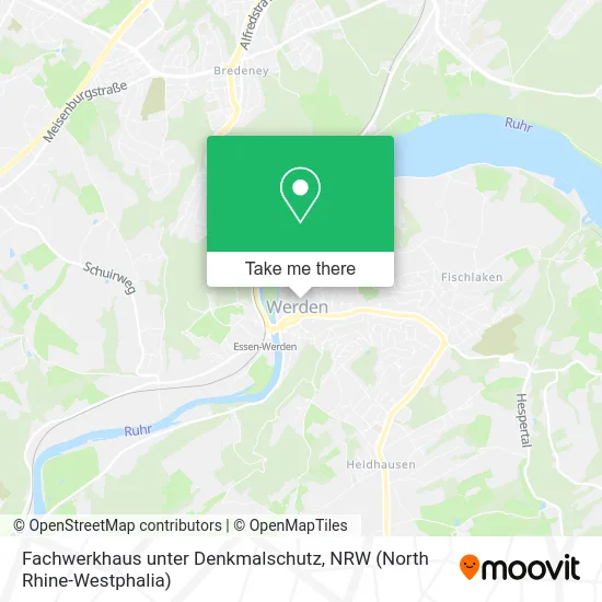 Карта Fachwerkhaus unter Denkmalschutz
