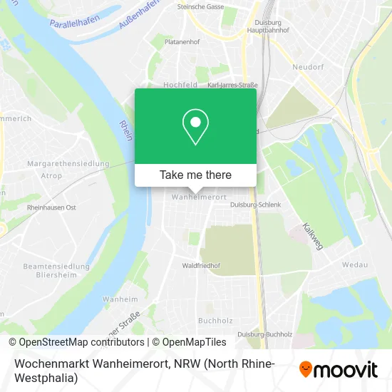 Карта Wochenmarkt Wanheimerort
