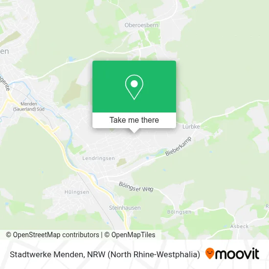 Stadtwerke Menden map