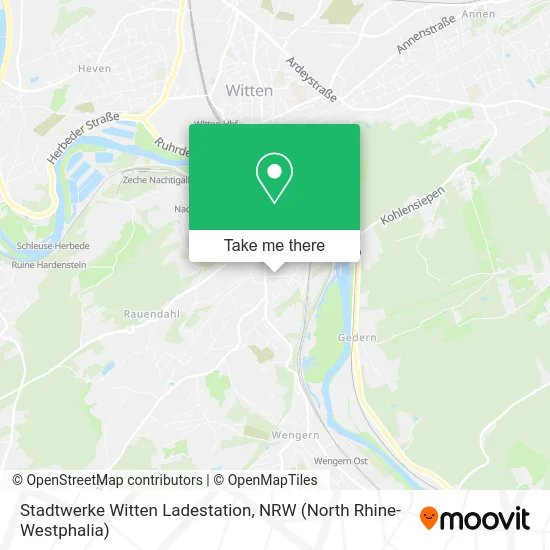 Карта Stadtwerke Witten Ladestation