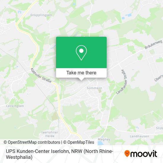 Карта UPS Kunden-Center Iserlohn